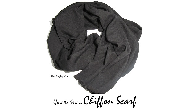 Tutorial: DIY chiffon scarf