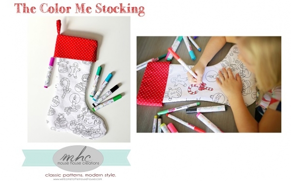 Free Pattern: Color Me Christmas Stocking