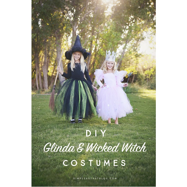 Tutorial: No-sew Glinda and Wicked Witch of the West costumes