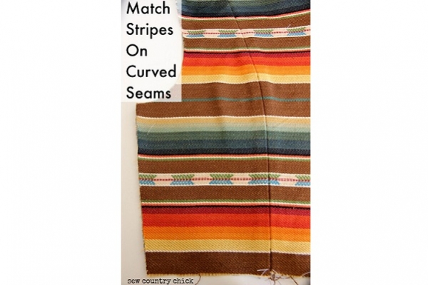 Tutorial: Matching stripes on curved seams