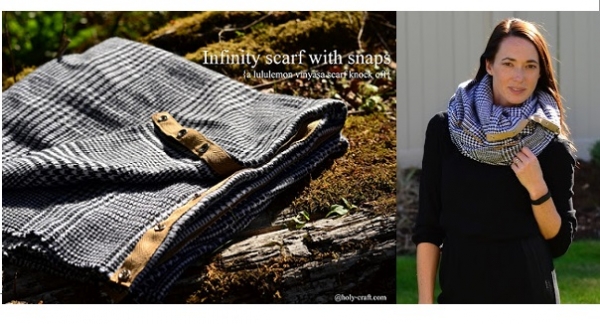 Tutorial: Infinity scarf with snaps