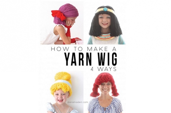 Tutorial: 4 ways to make a yarn wig