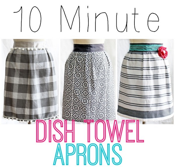 Tutorial: 10 Minute Dish Towel Apron