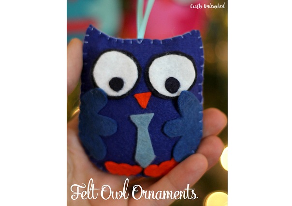 Tutorial: Felt owl Christmas ornament