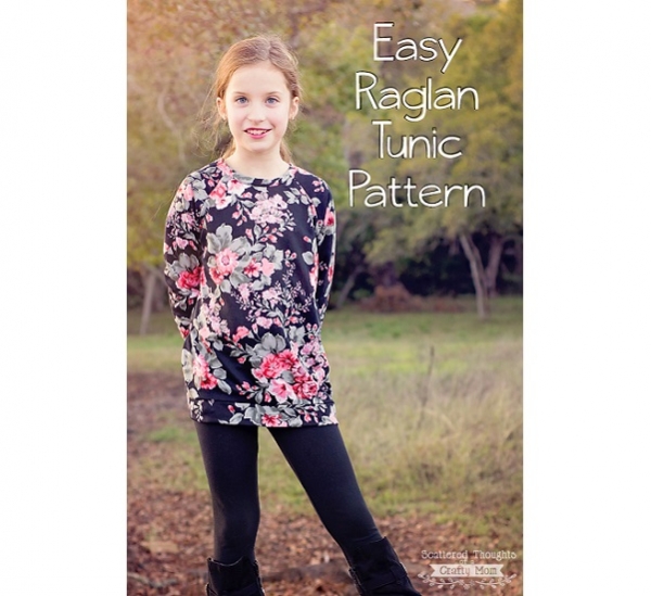 Free pattern: Girl's easy raglan tunic