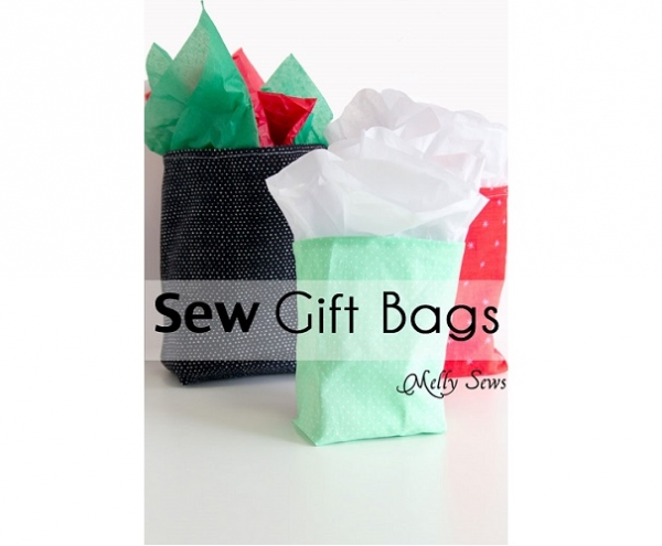 Tutorial: Sew reusable fabric gift bags