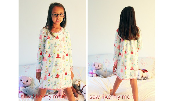 Free pattern: Little girl nightgown