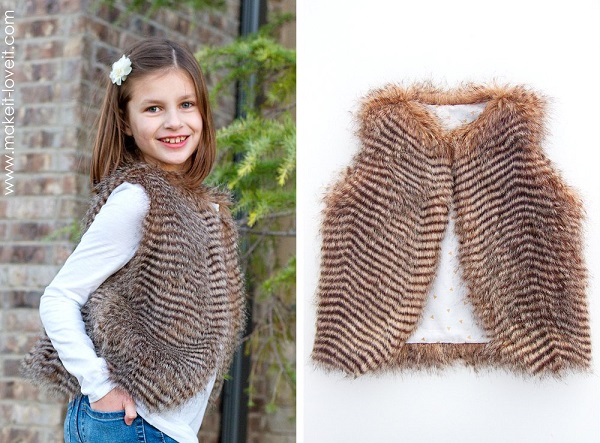 Tutorial: Easy faux fur vest