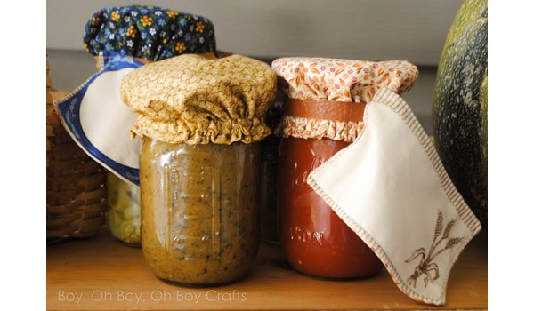 Tutorial: Reusable fabric mason jar covers