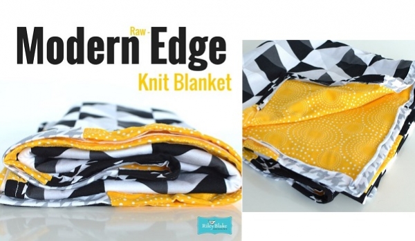 Tutorial: Modern raw edge knit blanket