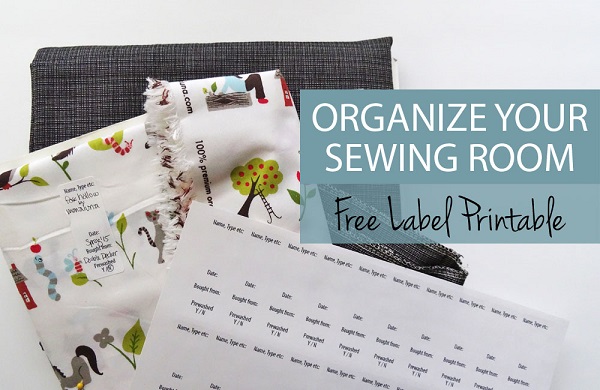 Freebie: Printable labels for your fabric stash