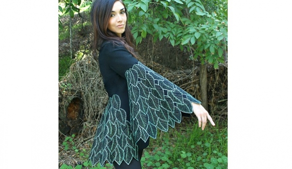 Tutorial: Leaf print peplum blazer refashion