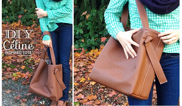 Tutorial: Boxy tote in faux leather