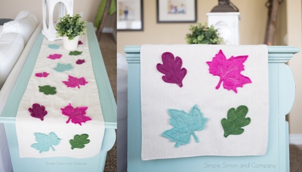 Tutorial: Felt fall leaves table runner