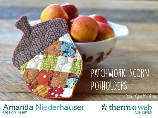 Tutorial: Patchwork acorn potholder