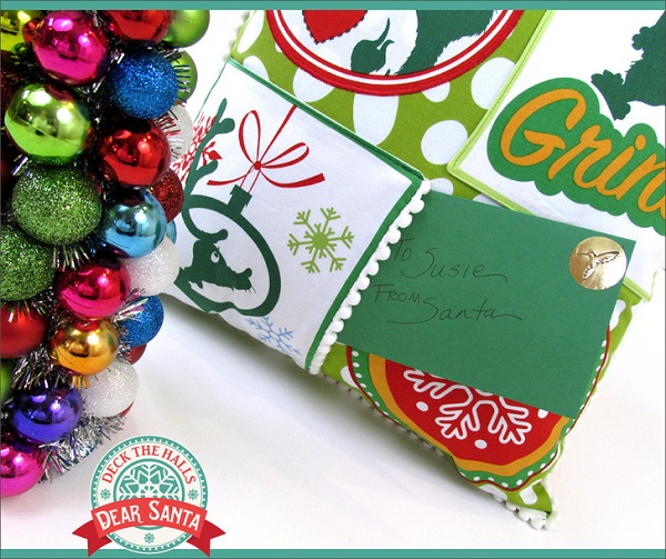 Tutorial: Letter to Santa Christmas pocket pillow