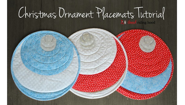 Free pattern: Christmas ornament placemats