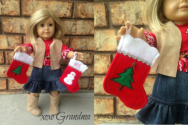 Free pattern: American Girl Christmas Stockings