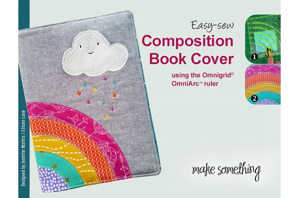 Tutorial: Rainbow composition book cover