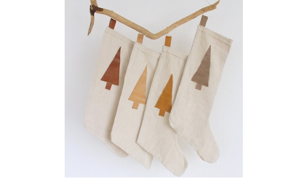 Tutorial: Drop cloth Christmas stockings