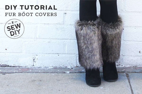 Tutorial: Faux fur boot covers