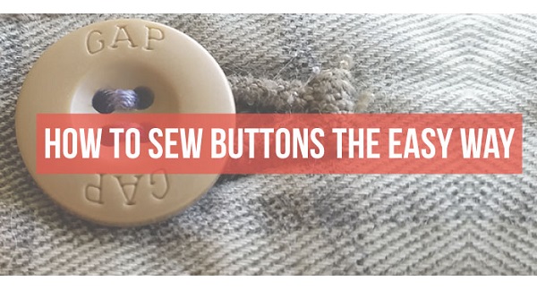 Tutorial: The easy way to sew on a button