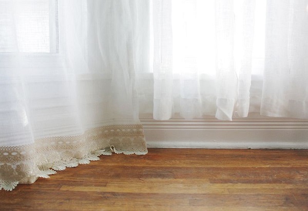 Tutorial: No-sew method for lengthening curtains