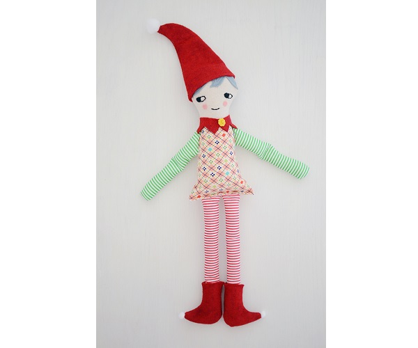 Free pattern: Christmas elf doll