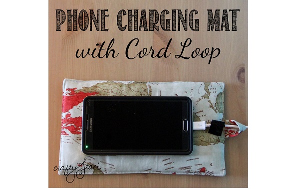 Tutorial: Phone charging mat with a cord loop