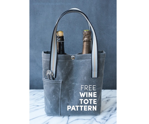 Free pattern: Sturdy wine tote