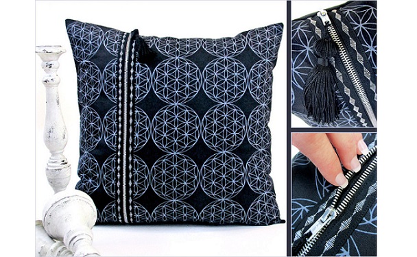 Tutorial: Double zipper pillow