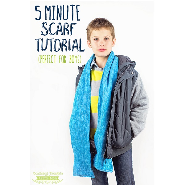 Tutorial: 5 minute winter scarf for boys or girls