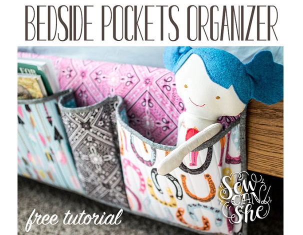 Tutorial: DIY bedside pocket organizer 