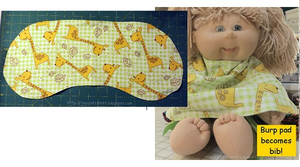 Free pattern: Burp cloth that becomes a bib