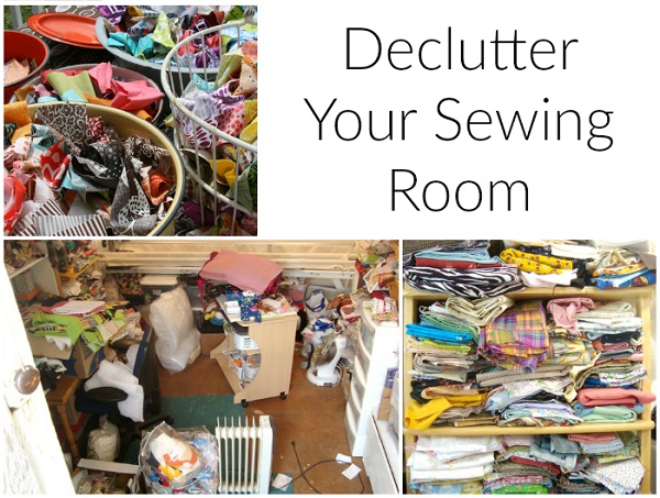 Practical tips for decluttering a messy sewing space