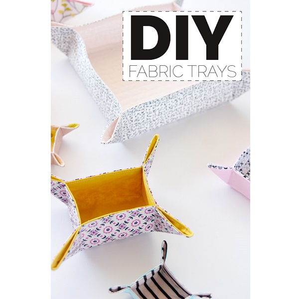 Tutorial: Containerize your clutter with DIY fabric trays