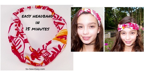 Tutorial: 15-minute fabric headband