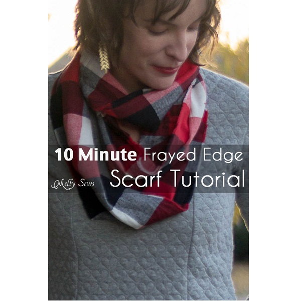 Tutorial: Frayed edge infinity scarf