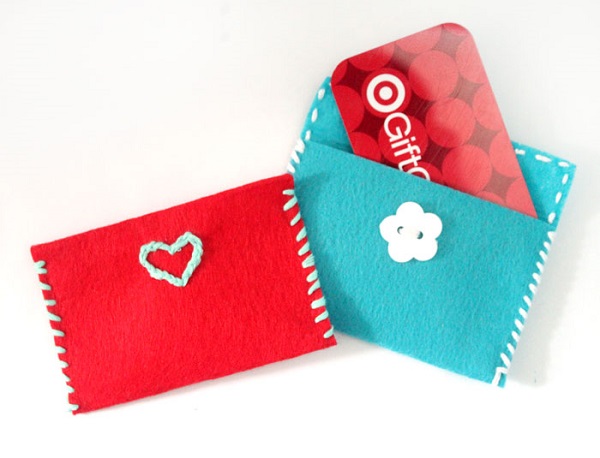 Tutorial: Felt gift card envelopes