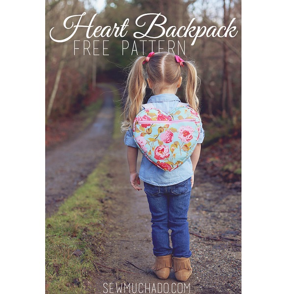 Free pattern: Heart backpack