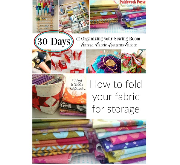 Tutorial: How to fold your fabric stash