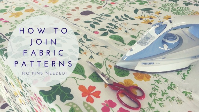 Tutorial: How to join fabric pieces with perfect pattern matching