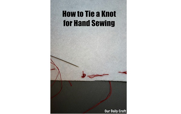 Tutorial: How to knot your thread for hand sewing