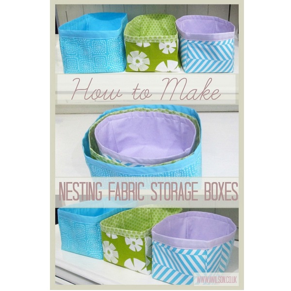 Tutorial: Nesting fabric baskets