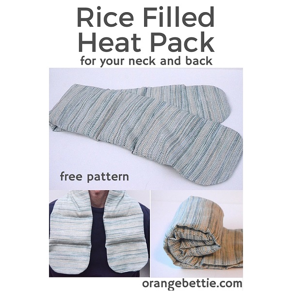 Free pattern: Rice filled heat pack for your neck and back