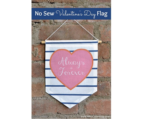 Tutorial: No-sew Valentine banner