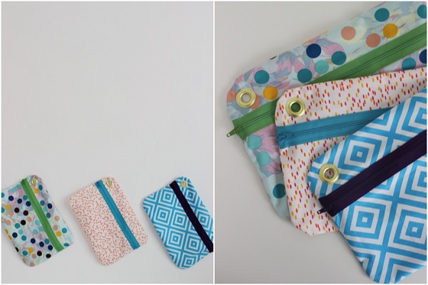 Tutorial: Hanging zipper pouches