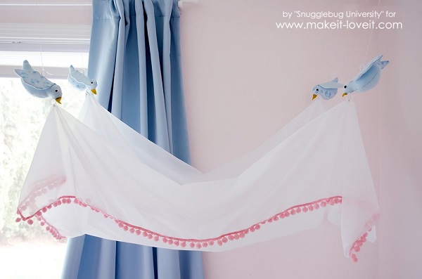 Tutorial: Cinderella-inspired bird bed canopy