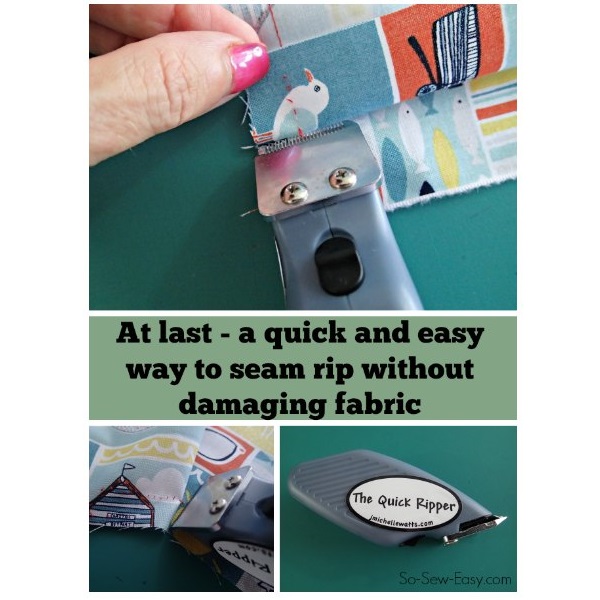 Tutorial: Using an electric seam ripper