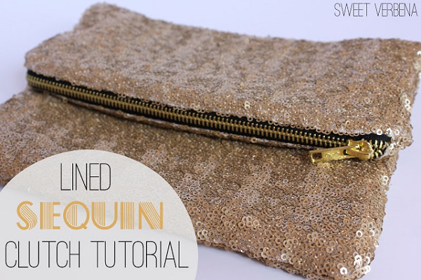 Tutorial: Sequin clutch purse